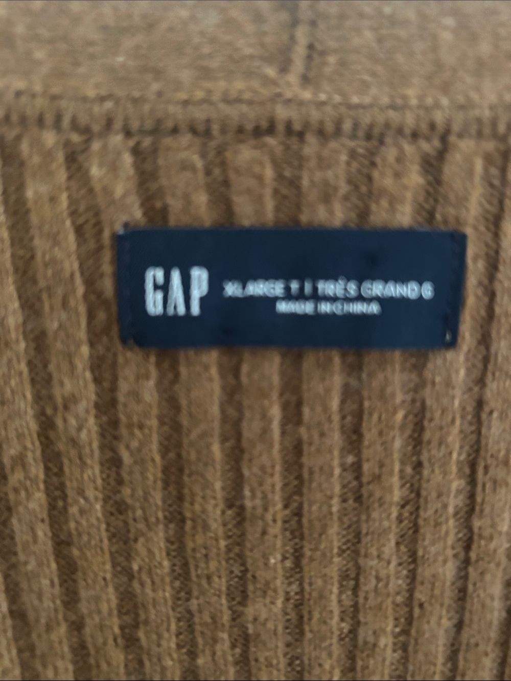 GAP Textured Ribbed Sweater - Brown